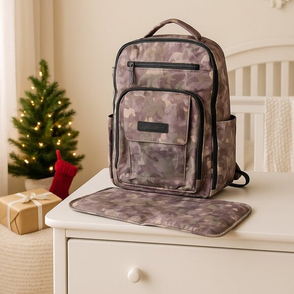 Ju-Ju-Be Handbags - JuJuBe Diaper Backpack (Soft Camo) + Changing Pad